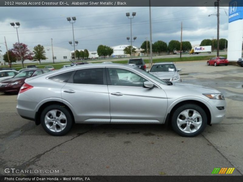 Alabaster Silver Metallic / Black 2012 Honda Accord Crosstour EX-L