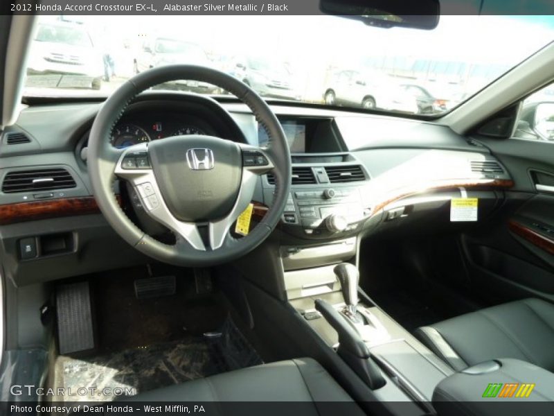 Alabaster Silver Metallic / Black 2012 Honda Accord Crosstour EX-L