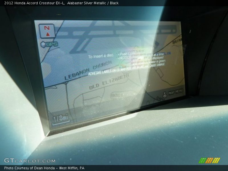 Alabaster Silver Metallic / Black 2012 Honda Accord Crosstour EX-L