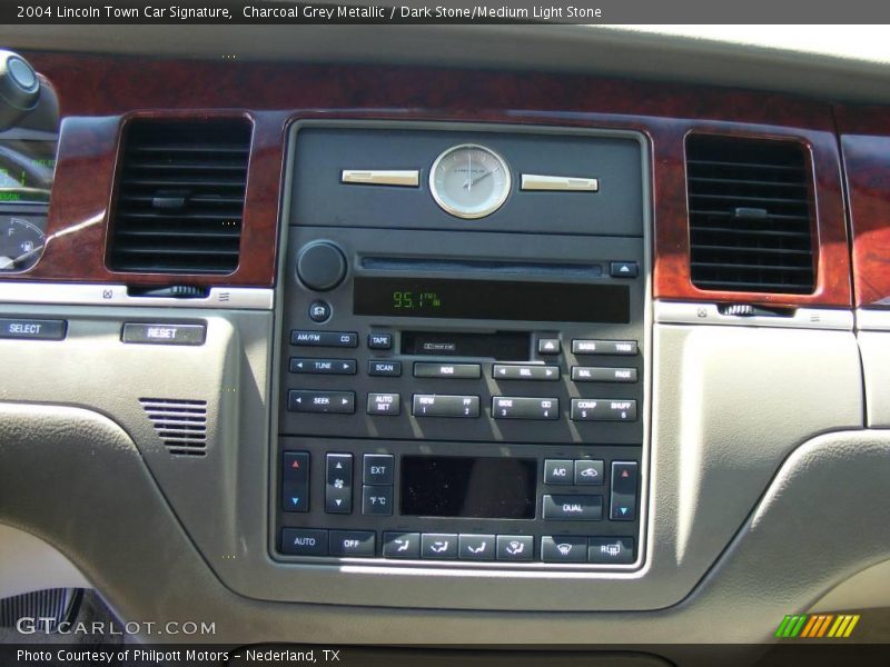 Charcoal Grey Metallic / Dark Stone/Medium Light Stone 2004 Lincoln Town Car Signature