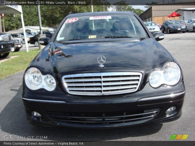 Black / Black 2006 Mercedes-Benz C 280 4Matic Luxury
