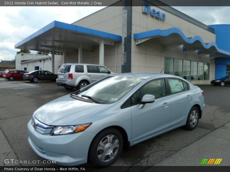 Cool Mist Metallic / Gray 2012 Honda Civic Hybrid Sedan