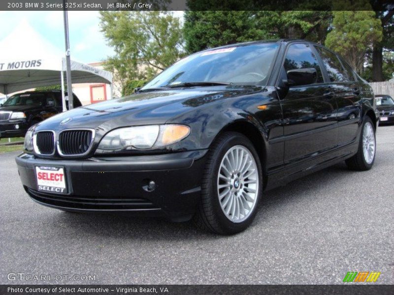 Jet Black / Grey 2003 BMW 3 Series 325xi Sedan