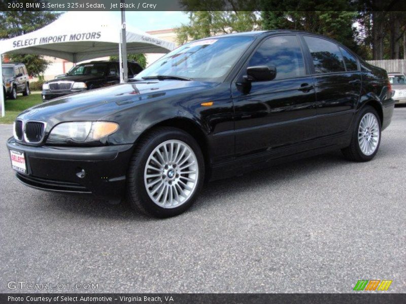 Jet Black / Grey 2003 BMW 3 Series 325xi Sedan