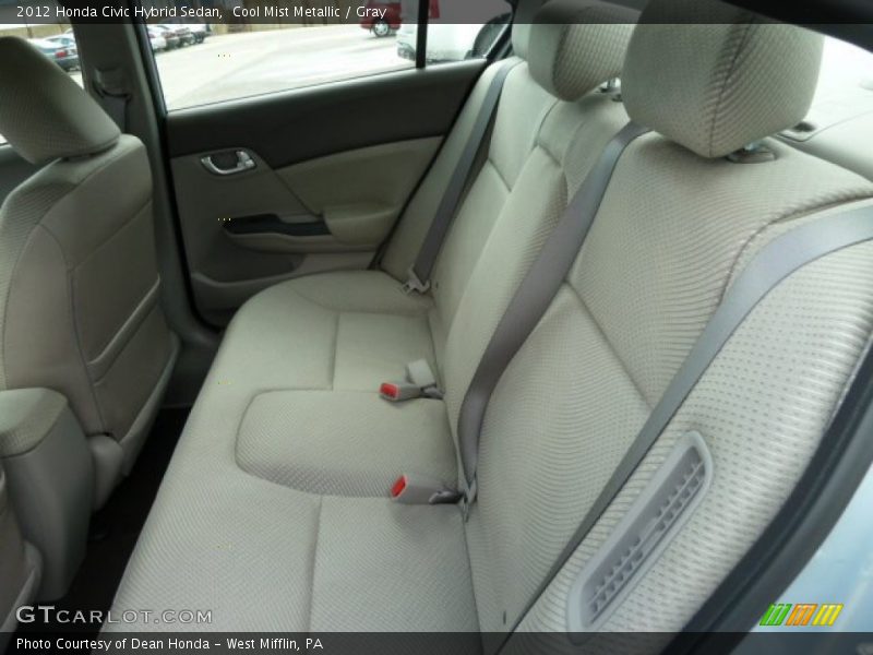  2012 Civic Hybrid Sedan Gray Interior