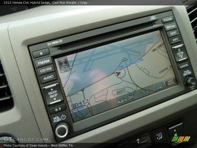 Navigation of 2012 Civic Hybrid Sedan