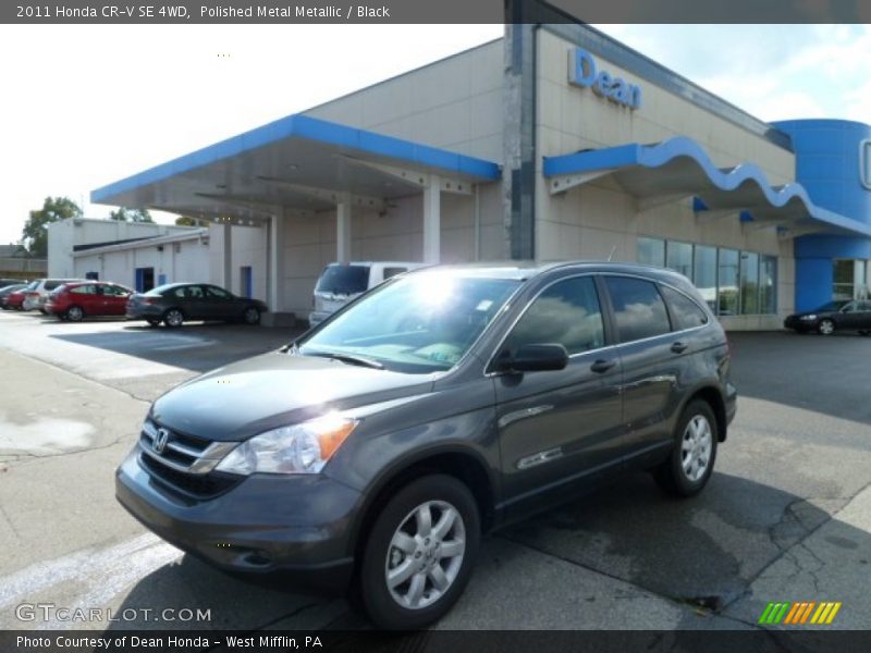 Polished Metal Metallic / Black 2011 Honda CR-V SE 4WD