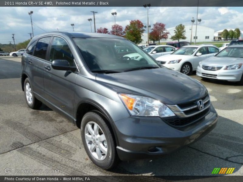 Polished Metal Metallic / Black 2011 Honda CR-V SE 4WD