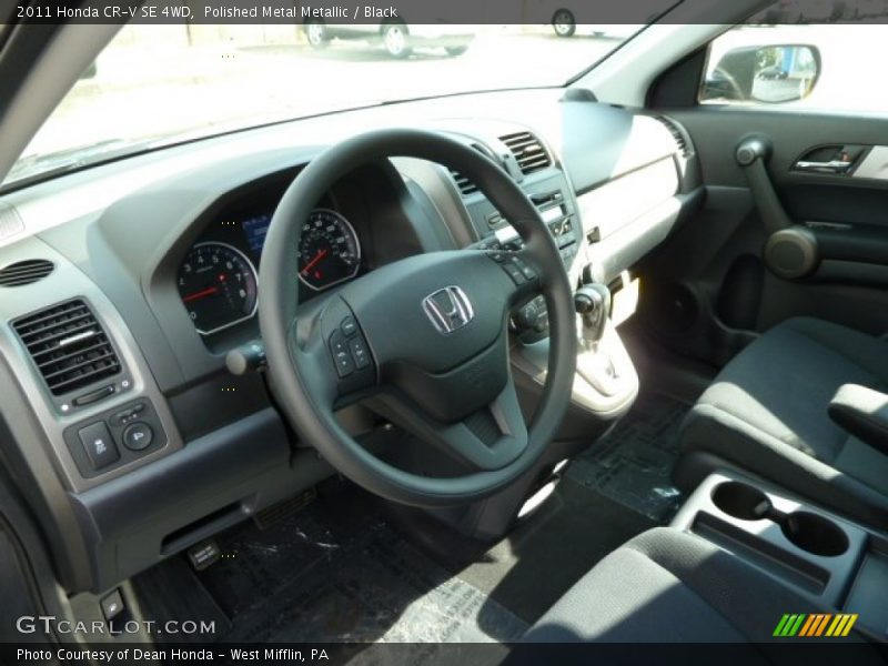 Polished Metal Metallic / Black 2011 Honda CR-V SE 4WD