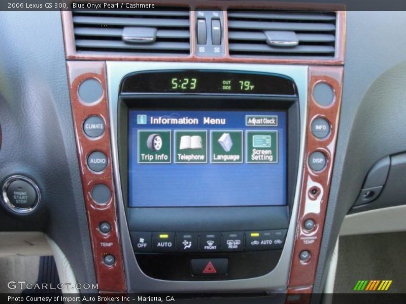 Blue Onyx Pearl / Cashmere 2006 Lexus GS 300