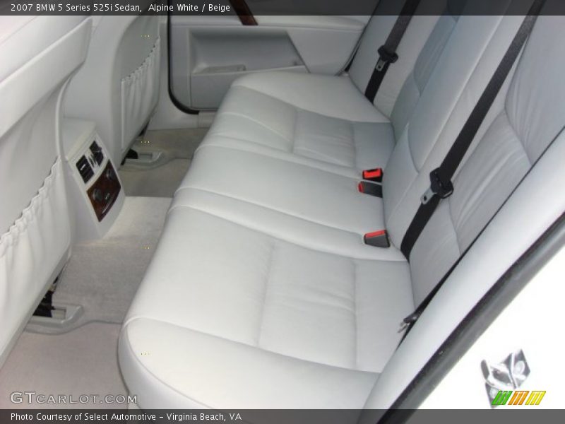 Alpine White / Beige 2007 BMW 5 Series 525i Sedan