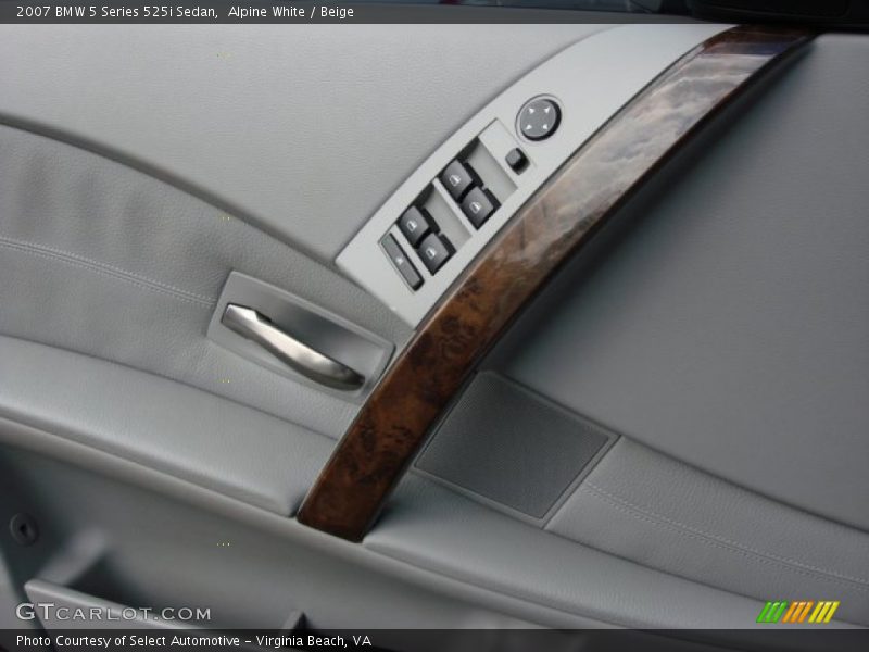 Alpine White / Beige 2007 BMW 5 Series 525i Sedan