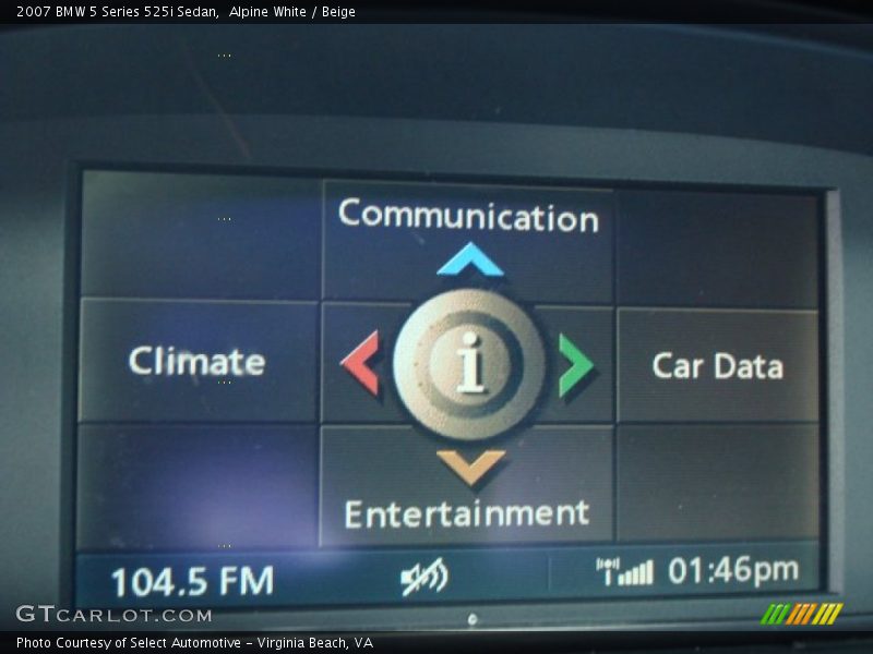 Alpine White / Beige 2007 BMW 5 Series 525i Sedan