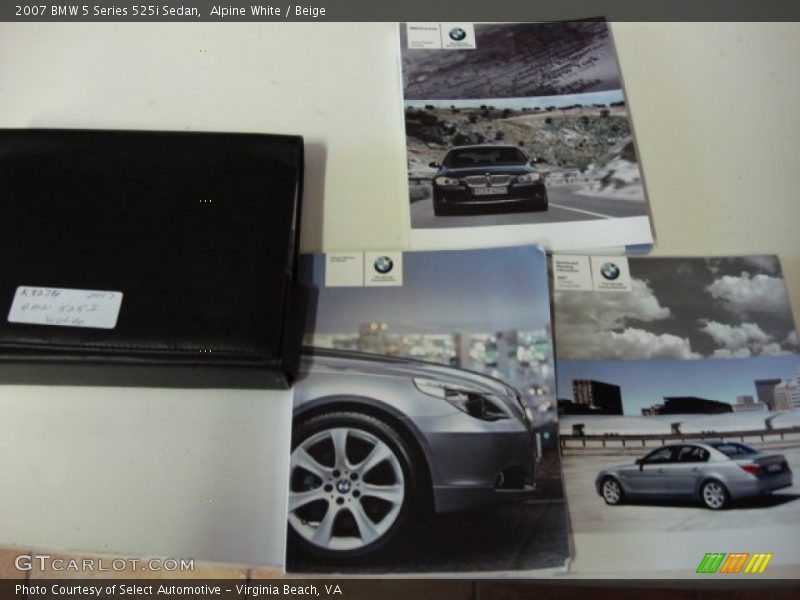 Alpine White / Beige 2007 BMW 5 Series 525i Sedan