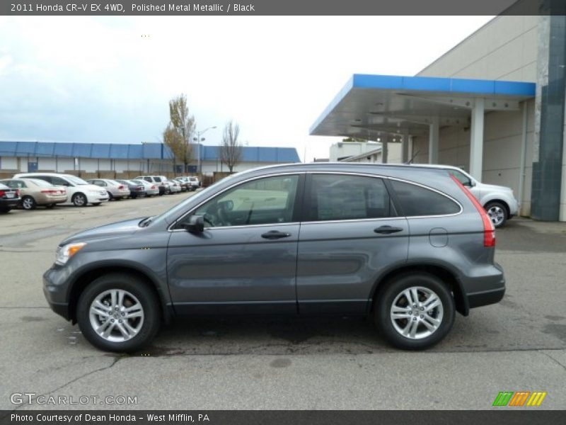 Polished Metal Metallic / Black 2011 Honda CR-V EX 4WD