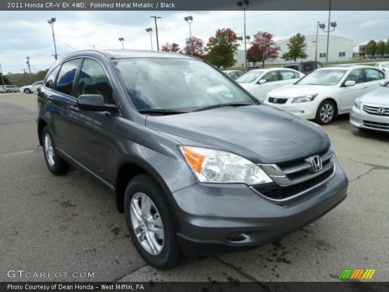 Polished Metal Metallic / Black 2011 Honda CR-V EX 4WD
