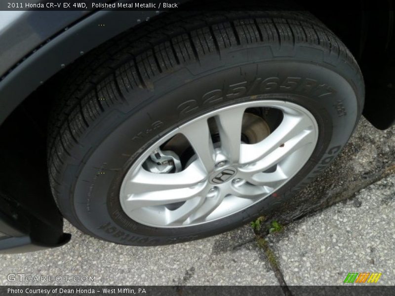 Polished Metal Metallic / Black 2011 Honda CR-V EX 4WD