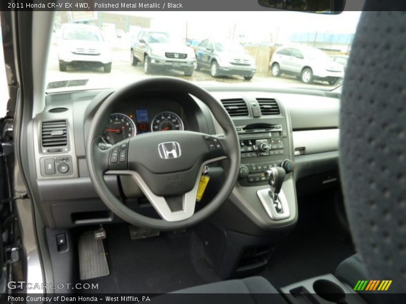 Polished Metal Metallic / Black 2011 Honda CR-V EX 4WD