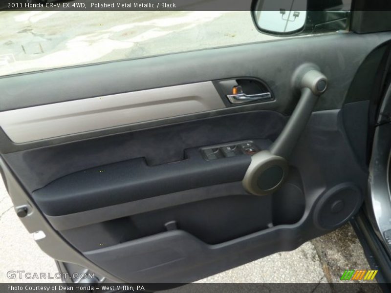 Polished Metal Metallic / Black 2011 Honda CR-V EX 4WD