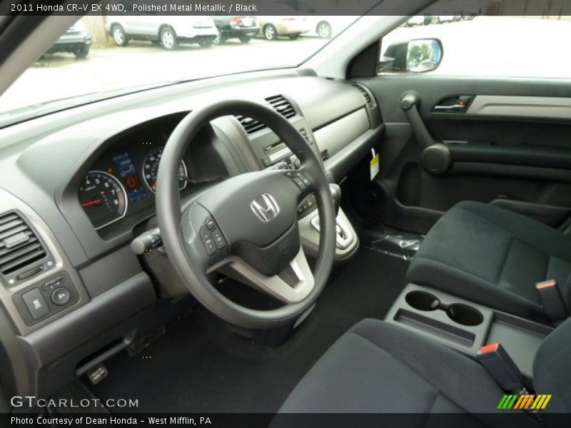 Polished Metal Metallic / Black 2011 Honda CR-V EX 4WD