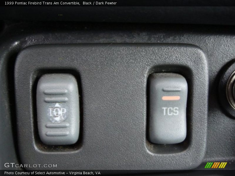 Black / Dark Pewter 1999 Pontiac Firebird Trans Am Convertible