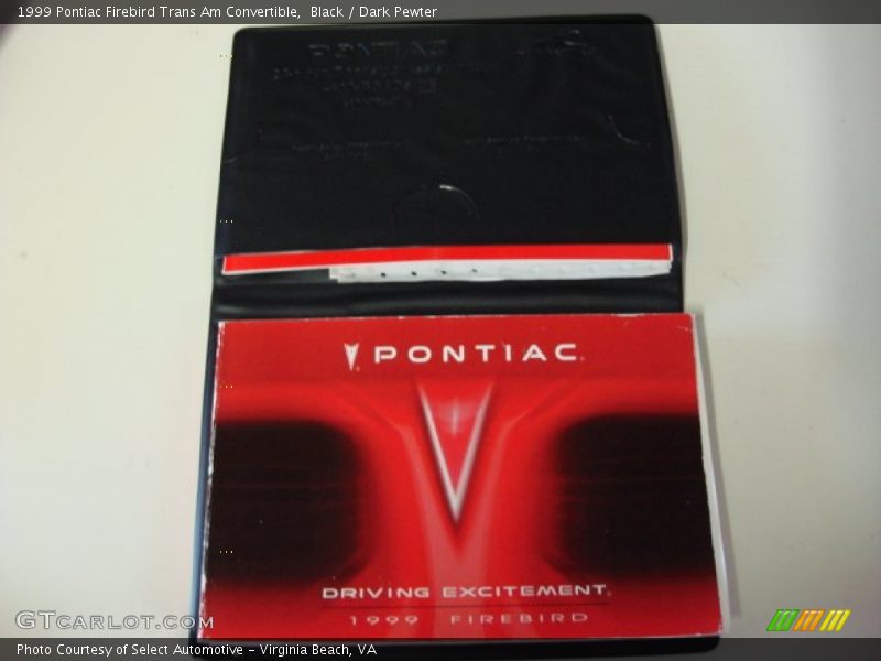 Books/Manuals of 1999 Firebird Trans Am Convertible