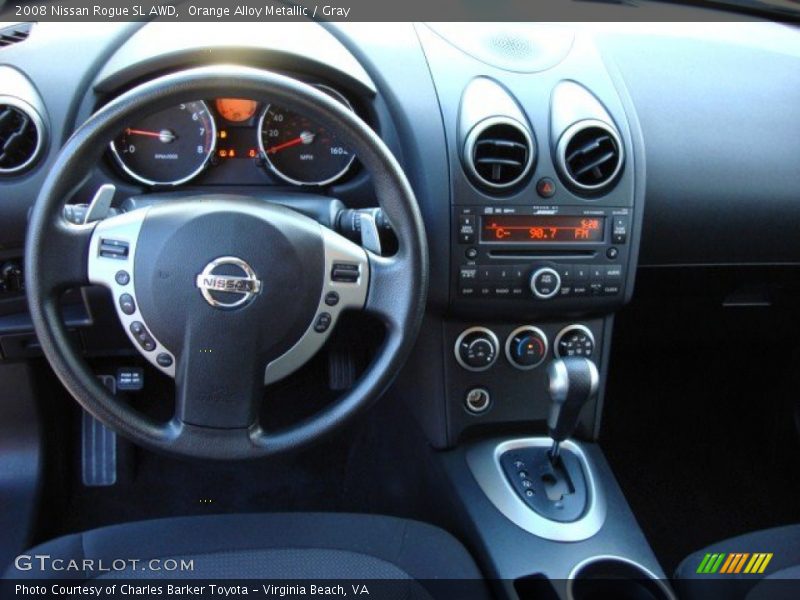 Orange Alloy Metallic / Gray 2008 Nissan Rogue SL AWD