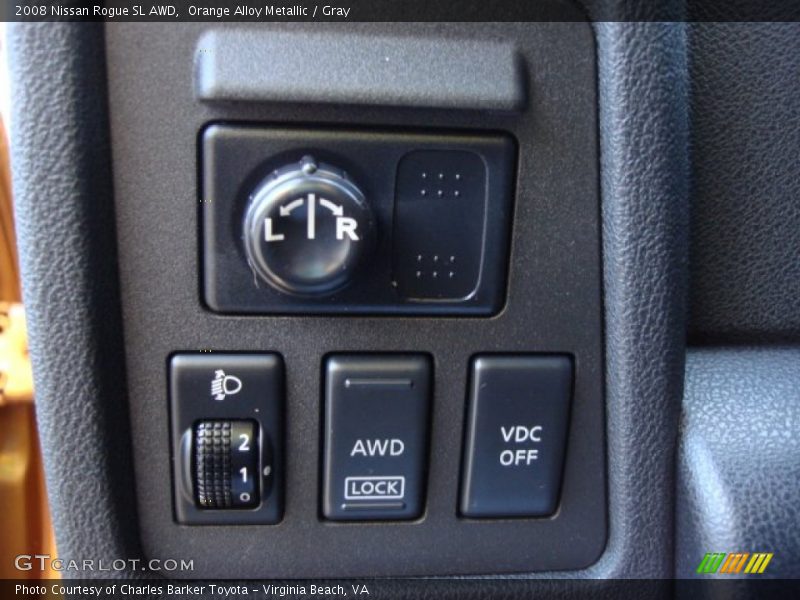 Orange Alloy Metallic / Gray 2008 Nissan Rogue SL AWD