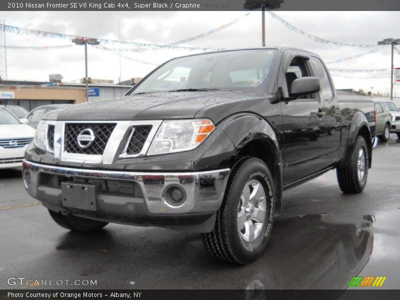 Super Black / Graphite 2010 Nissan Frontier SE V6 King Cab 4x4
