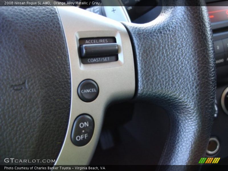 Orange Alloy Metallic / Gray 2008 Nissan Rogue SL AWD
