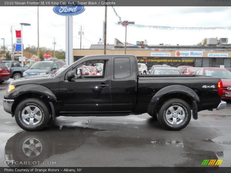 Super Black / Graphite 2010 Nissan Frontier SE V6 King Cab 4x4