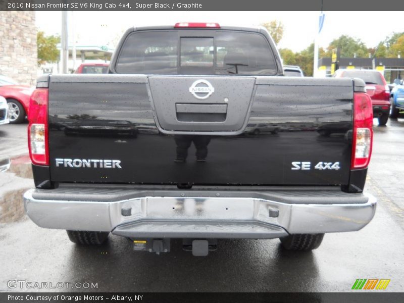 Super Black / Graphite 2010 Nissan Frontier SE V6 King Cab 4x4
