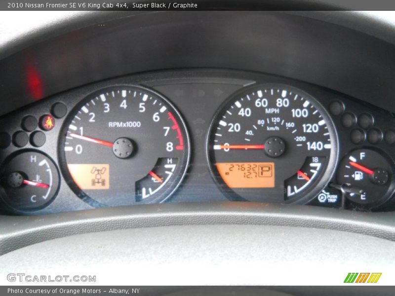 Super Black / Graphite 2010 Nissan Frontier SE V6 King Cab 4x4
