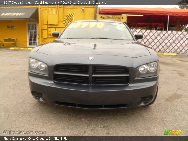 Steel Blue Metallic / Dark Slate Gray/Light Graystone 2007 Dodge Charger