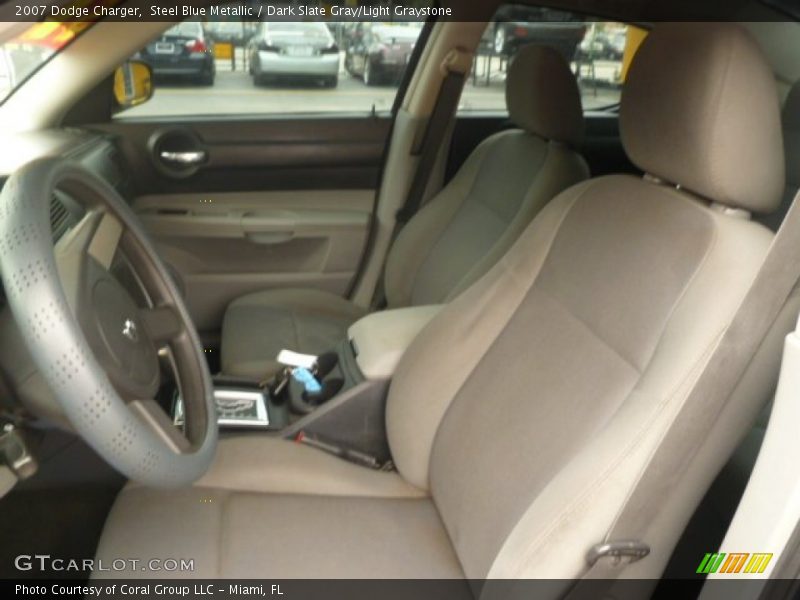 Steel Blue Metallic / Dark Slate Gray/Light Graystone 2007 Dodge Charger