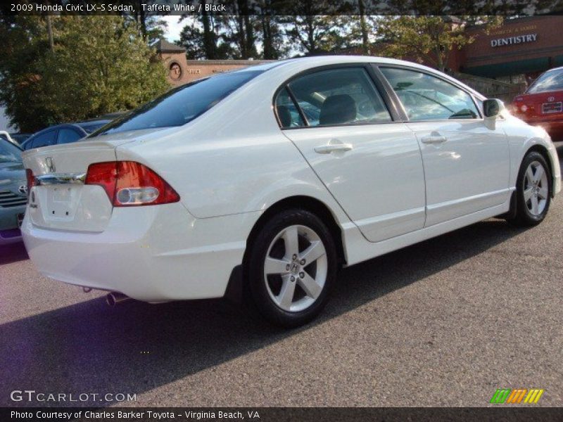 Taffeta White / Black 2009 Honda Civic LX-S Sedan