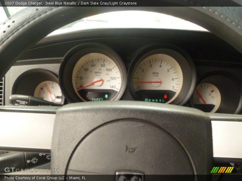 Steel Blue Metallic / Dark Slate Gray/Light Graystone 2007 Dodge Charger
