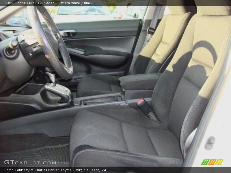 Taffeta White / Black 2009 Honda Civic LX-S Sedan