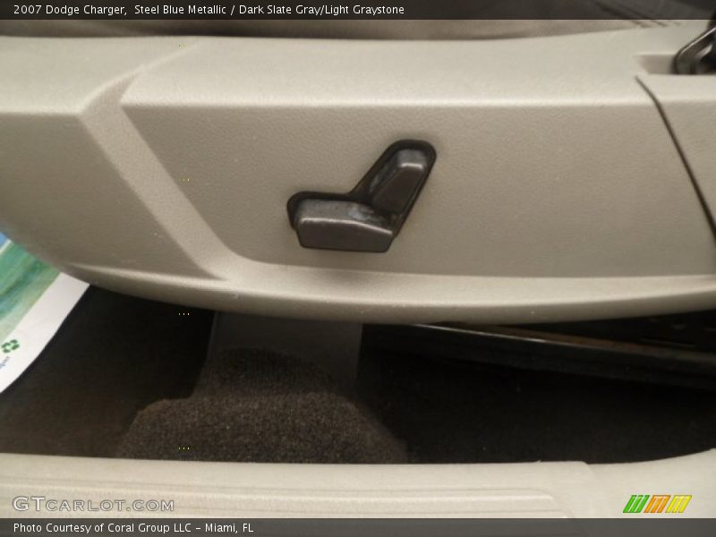 Steel Blue Metallic / Dark Slate Gray/Light Graystone 2007 Dodge Charger