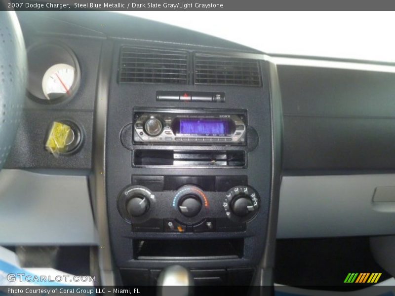 Steel Blue Metallic / Dark Slate Gray/Light Graystone 2007 Dodge Charger