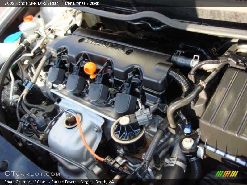 Taffeta White / Black 2009 Honda Civic LX-S Sedan