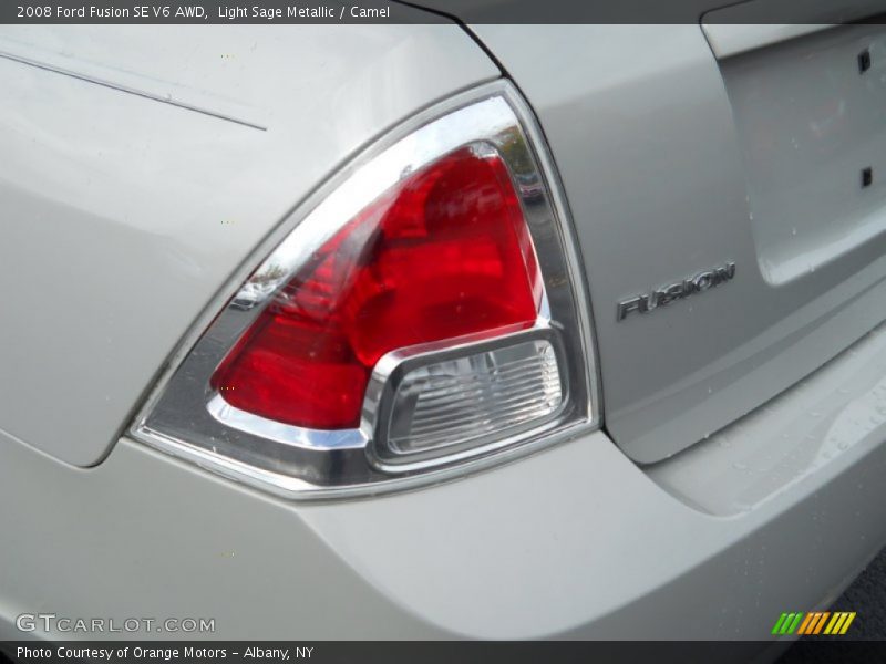Light Sage Metallic / Camel 2008 Ford Fusion SE V6 AWD