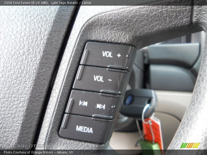 Light Sage Metallic / Camel 2008 Ford Fusion SE V6 AWD