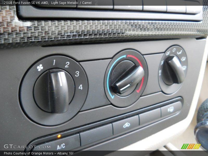 Controls of 2008 Fusion SE V6 AWD