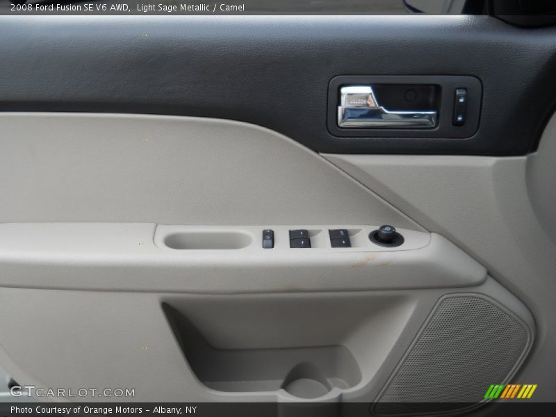 Light Sage Metallic / Camel 2008 Ford Fusion SE V6 AWD
