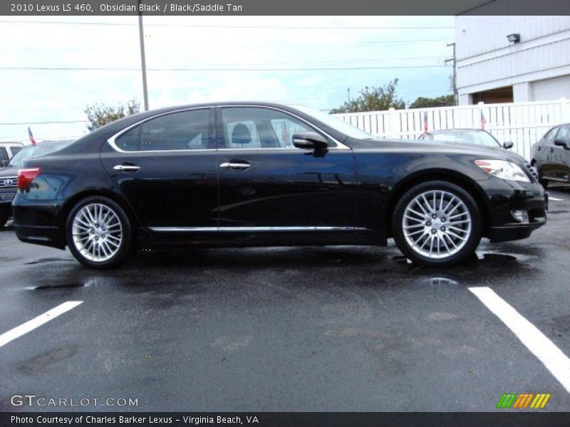 Obsidian Black / Black/Saddle Tan 2010 Lexus LS 460