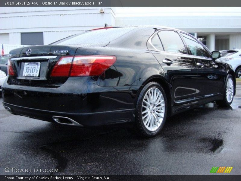 Obsidian Black / Black/Saddle Tan 2010 Lexus LS 460