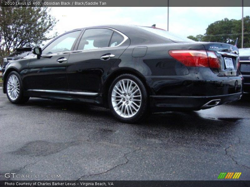 Obsidian Black / Black/Saddle Tan 2010 Lexus LS 460