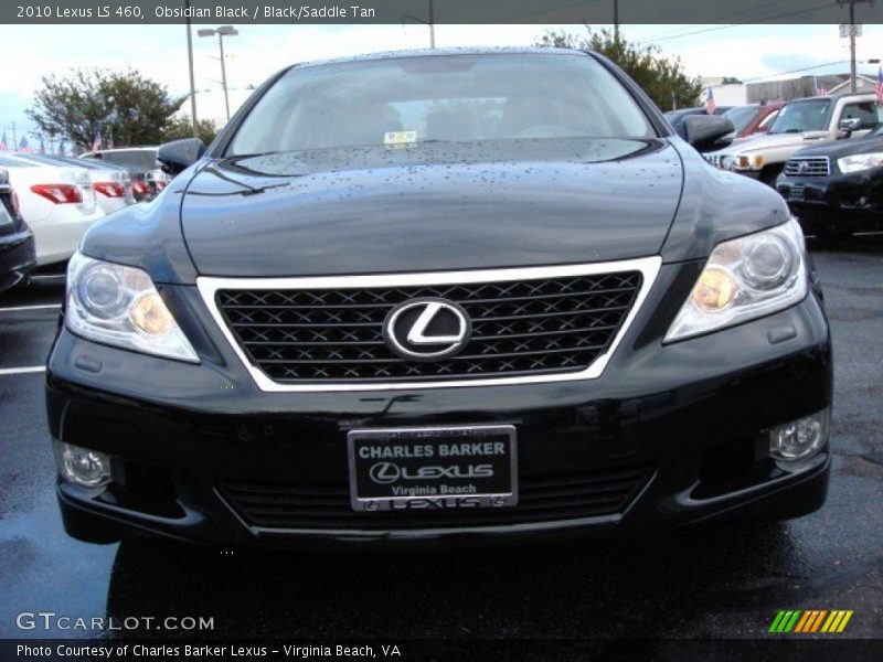 Obsidian Black / Black/Saddle Tan 2010 Lexus LS 460