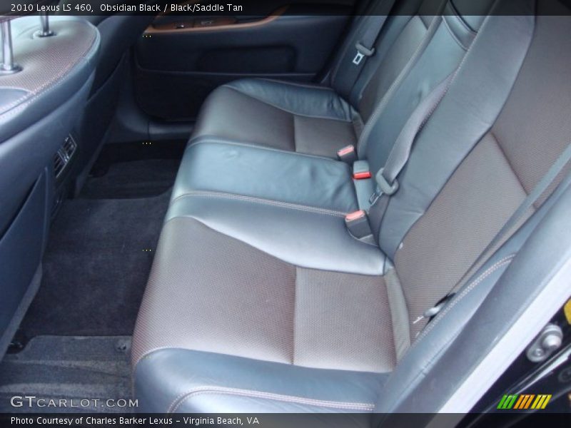 Obsidian Black / Black/Saddle Tan 2010 Lexus LS 460